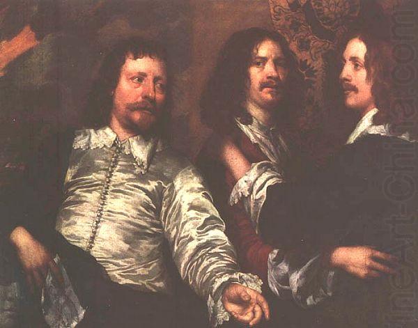 William Dobson The Artist, Sir Charles Cotterell and Balthasar Gerbier china oil painting image